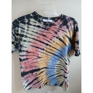DAYDREAMER Tie Dye Swirl T Shirt Cotton Made in USA XS